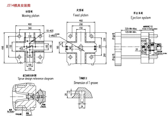 J214型(50吨)500千牛热室压铸机安装图1