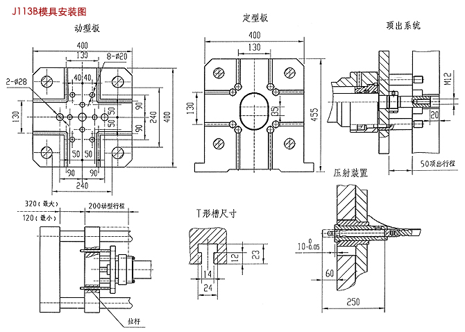 J113B型(25吨)250千牛卧式冷室压铸机
