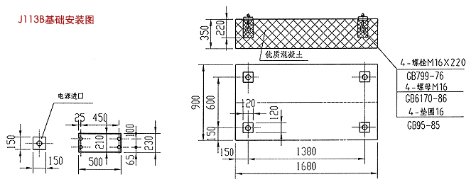 J113B型(25吨)250千牛卧式冷室压铸机